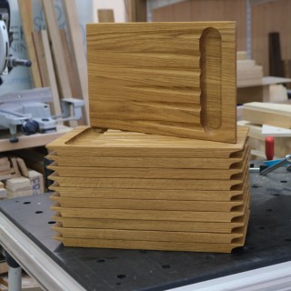 Trancherbrädor av ek